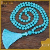 [Buytra] The Flyhigh 8Mm Turquoises หินสร้อยคอสวดมนต์108ลูกปัดทำสมาธิ