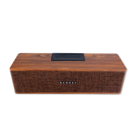 Sunday Wood Bluetooth Speaker ลำโพงบลูทูธสไตล์วิจเทจ ดอกลำโพงคู่ เสียงดี เบสแน่น ราคาคุ้ม สินค้าประกันนาน 1 ปี