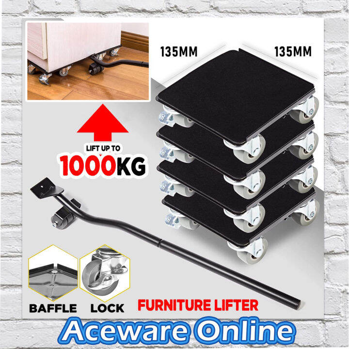Furniture Transport Lifter Tool Furniture Lifter Rolling Wheel Furniture Mover Set Heavy Duty