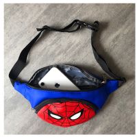 Childrens Waist Bag Boy Baby Pouch Korean Kids Fashion Cartoon Mini Bag Trend蜘蛛侠儿童蜘蛛侠儿童腰包迪士尼男童宝宝小腰包韩版小孩时尚卡通迷你包包潮