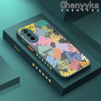 เคส Chenyyyka สำหรับ Huawei Nova Y70 Plus Nova 10 Pro ลายการ์ตูนกราฟฟิตีดีไซน์ใหม่ด้านหลังเป็นเคสมือถือแข็งขอบสี่เหลี่ยมซิลิโคนเคสป้องกัน Tutup Lensa Kamera