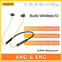 Realme Buds Wireless Pro ANC ENC Active Noise Cancellation Sports Headset 22hrs Playback Bluetooth 5.0 Wireless Earphone