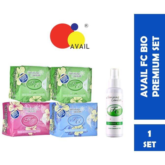 【100 ORIGINAL】AVAIL FC BIO PREMIUM SET FEMININE COMFORT/ PANTY LINER