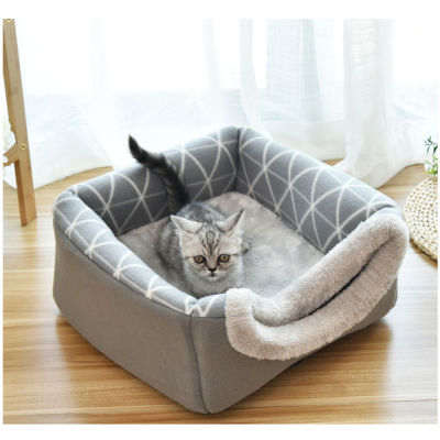 Pet bed for Cats Dogs Soft Nest Kennel Bed Cave House Sleeping Bag Mat Pad Tent Pets Winter Warm Cozy Beds 2 Size L XL 2 Colors