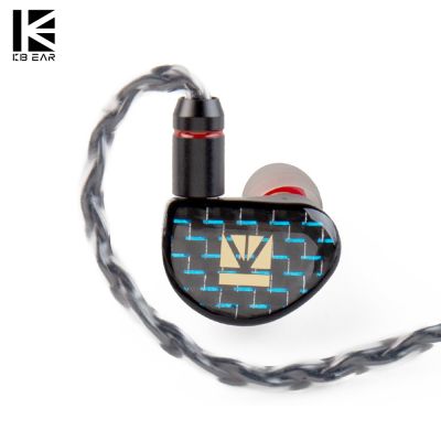 KBEAR INK MK2หูฟังชนิดใส่ในหู HiFi อัพเกรด DLC Dynamic 2PIN หูฟังแบบมีสายหูฟังเพลงกีฬาของขวัญฟรีสายหูฟัง2Pin 3.5มม.