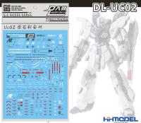 UC02 Gundam sticker รูปลอกน้ำสำหรับ MG 1/100 Sinanju Stein (Ntver.) สติกเกอร์ Gundam Ver.ka