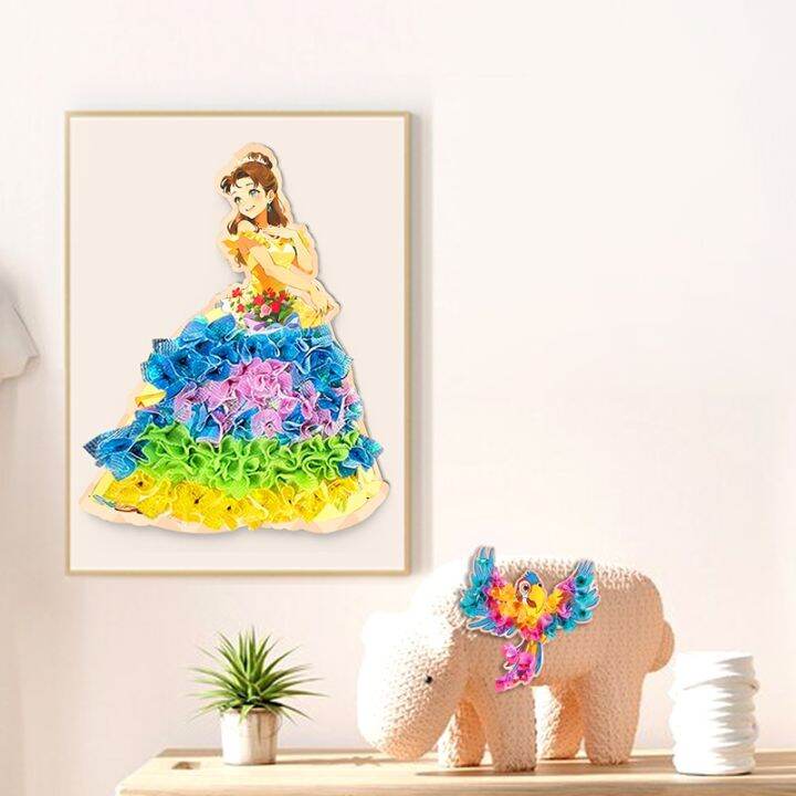 diy-craft-kits-handmade-princess-dress-3d-pasted-painting-creative-toys-dress-up-doll-with-colorful-princess-dress-for-kids-gift