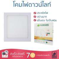 โคมไฟดาวไลท์ โคมไฟเพดาน ดาวน์ไลท์ LED DW ALMA 15W WARMWHITE NAGAS ALUMINIUM/PLASTIC WHITE 9"SQUARE | NAGAS | DWALMA 15W WW Square สว่างกว่าเดิม กินไฟน้อยกว่าหลอดทั่วไป ไม่ร้อน ใช้งานได้ยาวนาน