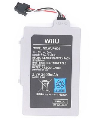 【In-demand】 3600MAh 3.7V ลิเธียมชาร์จได้สำหรับเกม Nintendo อุปกรณ์เสริมเครื่องเกมคอนโซล Wii U Wii U แผ่นใหญ่