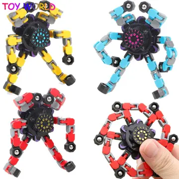  Interesting Sensory fingertip Spinning Toy, Finger Spinning Toy  Spinning top Toy, with deformable Chain, Mechanical Spiral Twister,  fingertip gyro, Children's Adult Decompression Toy (8) : Toys & Games