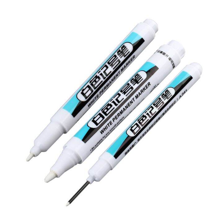 0-7-1-0-2-5mm-white-permanent-marker-pens-1-3pcs-paint-markers-for-wood-rock-plastic-leather-glass-stone-metal-art-supplies