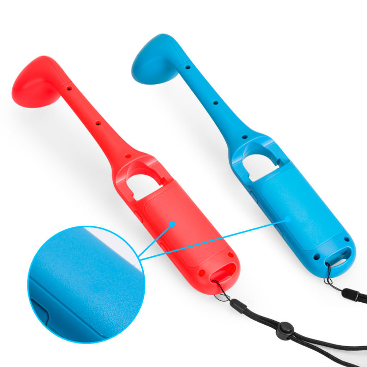 oivo-ไม้กอล์ฟ-joy-con-2แพ็คสำหรับสวิทช์-nintend-อุปกรณ์เสริมเกมกอล์ฟสำหรับที่ยึดจับตัวควบคุมมาริโอกอล์ฟ-super-rush-สีแดงและสีน้ำเงิน