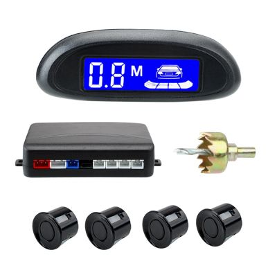Parking Sensor System 12V DC Car Automatic Parktronic LCD Cars Parking Sensor Car Reversing Radar Buzzer Detector System Alarm Systems  Accessories