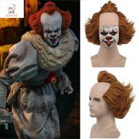 OGF2150 Pennywise วิกผมหยิกหัวล้าน Stephen Kings It กางเกงขาสั้นแบบสั้น วิกผมคอสเพลย์ฮาโลวีน ขนปุยฟู สังเคราะห์สังเคราะห์สังเคราะห์ วิกโจ๊กเกอร์ตัวตลก