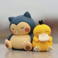 ของเล่นตัวเลขโปเกมอนอนิเมะ Psyduck Snorlax ชุดตุ๊กตาขยับแขนขาได้การ์ตูนของของเล่นโมเดลตุ๊กตาคริสต์มาส