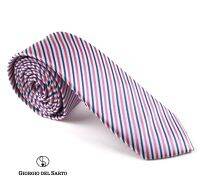 Giorgio Del Sarto Necktie Pink Fabric Texture เนคไทสีชมพูมีเท็กเจอร์