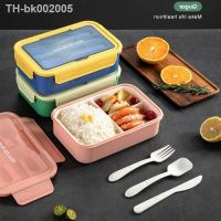 ♕ Lunch Bento Box For Adults Kids 1400ML Bento Lunch Box With Spoon Knife Fork Leakproof 3 Compartment Lunch Food Storage Containe