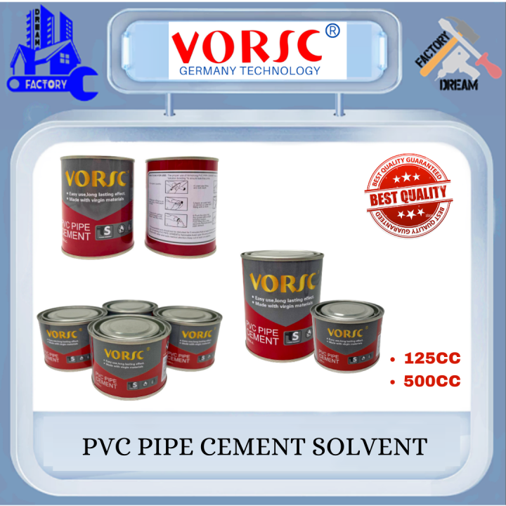 VORSC PVC PIPE CEMENT SOLVENT (125CC),(500CC) Lazada PH