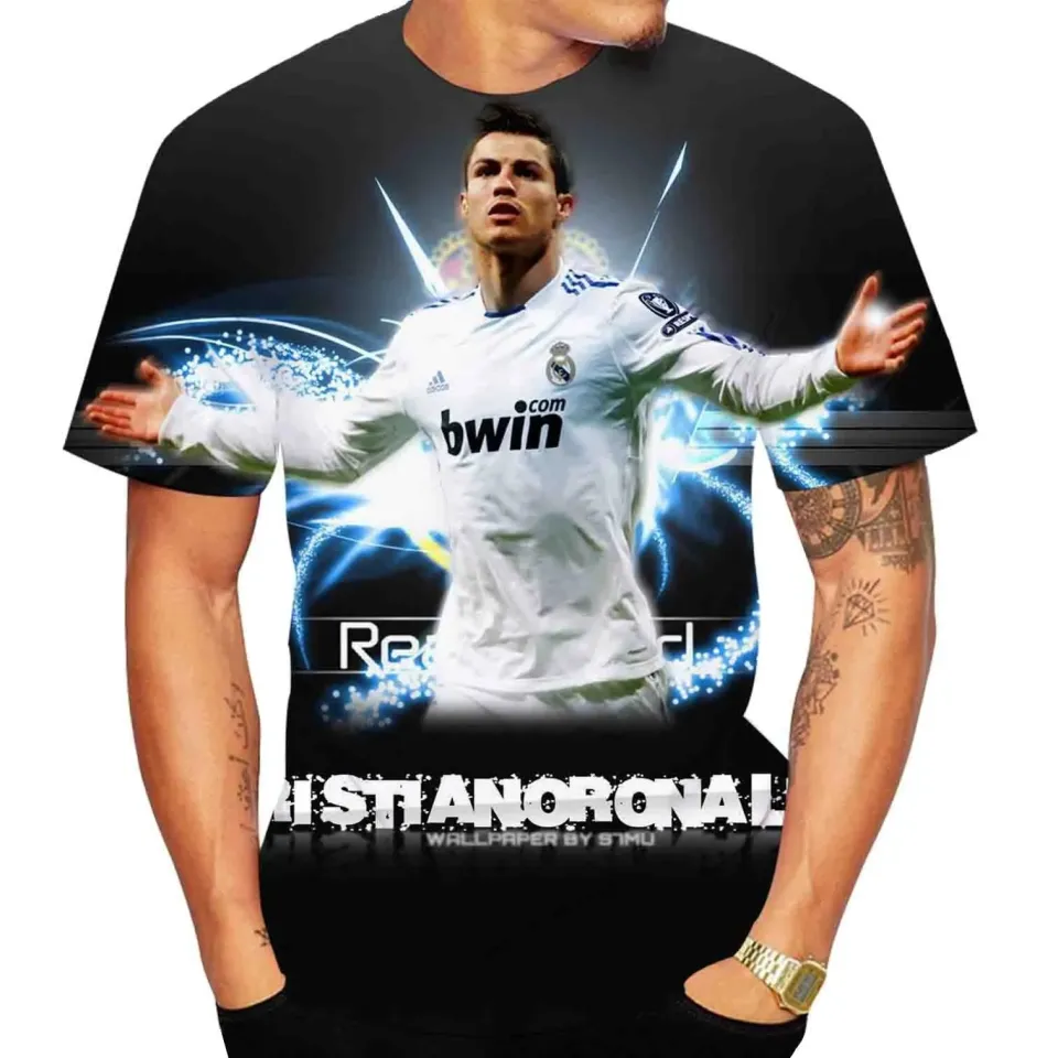 Summer New Fashion Legend Football Cristiano Ronaldo 3D Printed Casual  Street Short-sleeved T-shirt for Men and Women Kids Tops - AliExpress