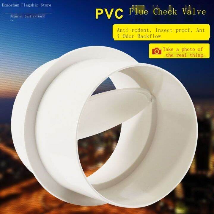 110/160 PVC Tube Of Circular Pipe Kitchen Flue Check Valve Exhaust Fan