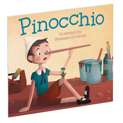 Pinocchio classic picture book: puppet adventures English original childrens picture book childrens book 3-6 years old