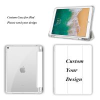 【DT】 hot  Smart Custom Case for iPad Air 3 Pro 10.5 Cover with Pencil Holder Tri Fold Transparent Back Cover Funda for iPad 10.5 Tablet