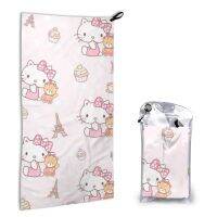 ~ Sanrio Hello Kitty ผ้าขนหนูไมโครไฟเบอร์ แบบแห้งเร็ว ขนาด 80x40 ซม. สําหรับตั้งแคมป์ โยคะ และกีฬา (16X31.5 นิ้ว)