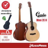 Gusta mini2E II กีตาร์โปร่งไฟฟ้า 36 นิ้ว ไม้ข้างและหลัง Mahogany (mini2e) +ฟรี กระเป๋าและปิ๊ก Music Arms