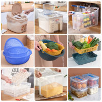 Spot parcel postJeko Rice Bin Crisper Kitchen Household Supplies Storage Basket Basket Food Crisper Dumplings Storage