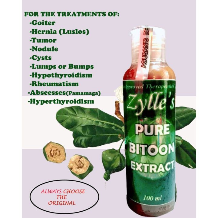 Zylle's Pure Bitoon Pure Extract 100ml Herbal Gamot Sa Bukol ...