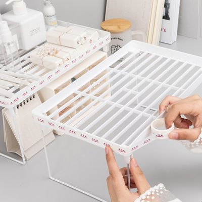 【CC】ↂ  Folding Shelf Closet Organizer Storage for Rack Saving Makeup Wardrobe Shelves