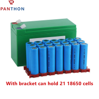 PANTHON กล่องแบตเตอรี่ลิเธียมแบตเตอรี่7AH 12V พร้อมเปลือกพลาสติกกันน้ำกันรั่วกันระเบิดและทนอุณหภูมิสูงสำหรับตรวจสอบไฟฉุกเฉินกลางแจ้ง