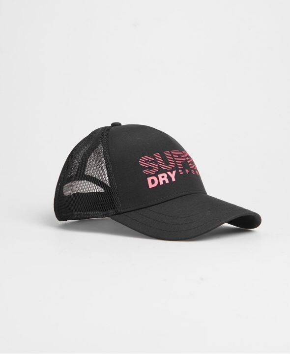 superdry-sport-cap-หมวก-หมวกแก็ป-สำหรับผู้หญิง-สี-black