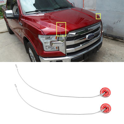 for Ford F150 F-150 2009-2022 Hood Lock Latches Cover Locking Catch Trim Decoration Red Black Silver Car Exterior Accessories