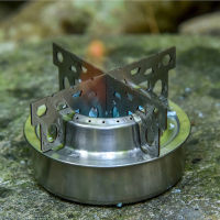 Lixada Outdoor Alcohol Stove Camping Stove Cookware Stove Cross Camping Fishing Stove Stand Furnace with Stand