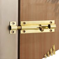 【LZ】☎♀∈  1.5/2/3/4 Inch Copper Bolts Door Lock Bathroom Window Fence Retro Gate Safety Anti-theft Sliding Latch Home Hardware Accessories