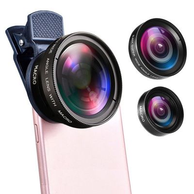 ZZOOI 2 In 1 Mobile Phone Lens 12.5X HD Camera Macro Lens 0.45X Super Wide Angle For iPhone 13 12 11 8 7 6 XS Xiaomi Huawei Samsung