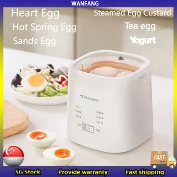 MOJOCO 4 style Egg Cooker - Egg Boiler Steamed, Hard, Soft Boiled, Onsen  Tamago