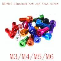 10 Buah Din912 M3 M4 M5 M6 Warna-warni Aluminium Hex Socket Cap Head Machine Screw