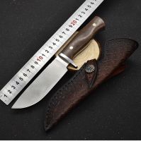 มีดใบตาย (fixed blade) Luokesi M390 มีดสนาม มีดเดินป่า พร้อมเคสหนังแท้