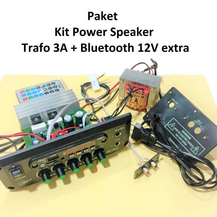 Kit Power Speaker Aktif Mono Bluetooth Trafo 3A Extra 12V Lazada