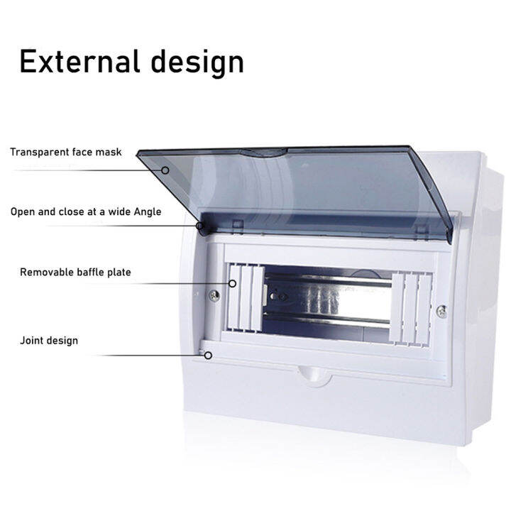 3/8/12Ways Electric Box Cover Breaker Enclosure Distribution Box