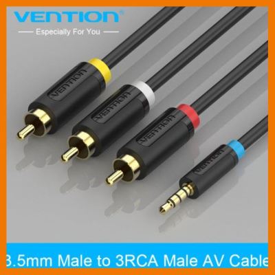 HOT!!ลดราคา Vention(BCBB) Brand Cable 3.5mm To 3 RCA Audio Cable Adapter High Quality Male To Male Jack(1.5เมตร,2เมตร) ##ที่ชาร์จ แท็บเล็ต ไร้สาย เสียง หูฟัง เคส Airpodss ลำโพง Wireless Bluetooth โทรศัพท์ USB ปลั๊ก เมาท์ HDMI สายคอมพิวเตอร์