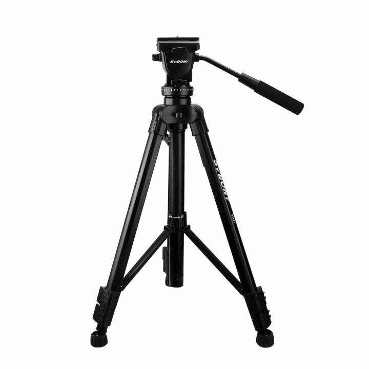 SVBONY SA402 Fluid Head Aluminum Travel Tripod with 1/4 inch Quick Shoe