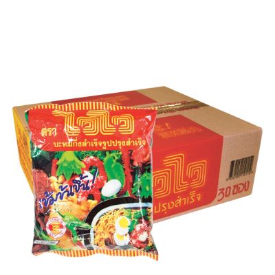 สินค้ามาใหม่! ไวไว บะหมี่กึ่งสำเร็จรูป 55 กรัม x 30 ซอง Waiwai Instant Noodle Oriental Style 55 g x 30 ล็อตใหม่มาล่าสุด สินค้าสด มีเก็บเงินปลายทาง
