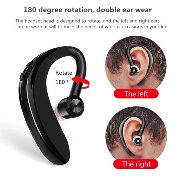 หูฟังเอียร์บัดธุรกิจไร้สายแบบหูฟังแบบแขวนหูชุดหูฟังแฮนด์ฟรี