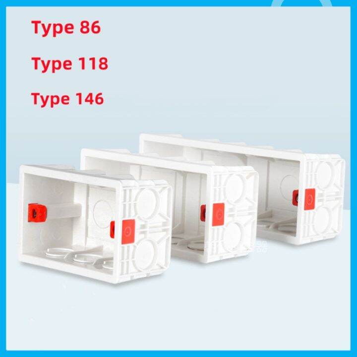 Wall Switch Box And Wall Socket Box, Utility box 146mm Type PVC Junction Bottom Box For External