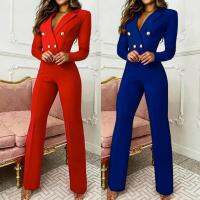 (ร้อน) ฤดูใบไม้ร่วง Romper โดยรวม Jumpsuit ธุรกิจที่ละเอียดอ่อนสูทสำนักงาน4ขนาดสำนักงาน Romper