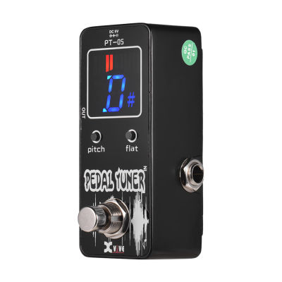 XVIVE PT-05 Chromatic Tuner Pedal with Pitch Calibration & Flat Tuning Full Metal Shell True Bypass Guitar Accessories