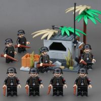 2023 Compatible Lego Military Building Blocks Eighth Route Army German Army U.S. Army Minifigure Soldiers Boys Assembled Educational Toys